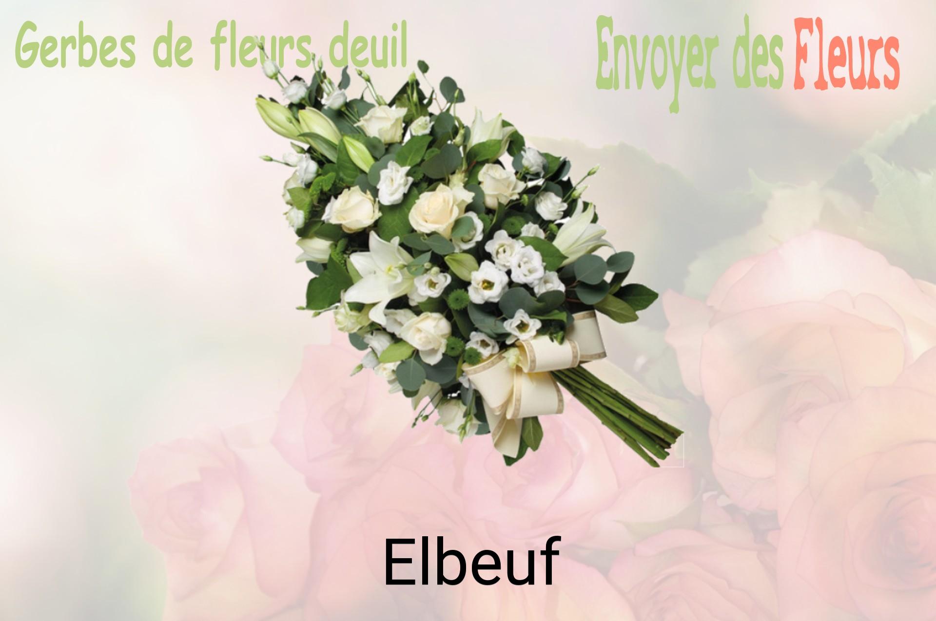 Gerbe de fleurs de deuil livrée à Elbeuf